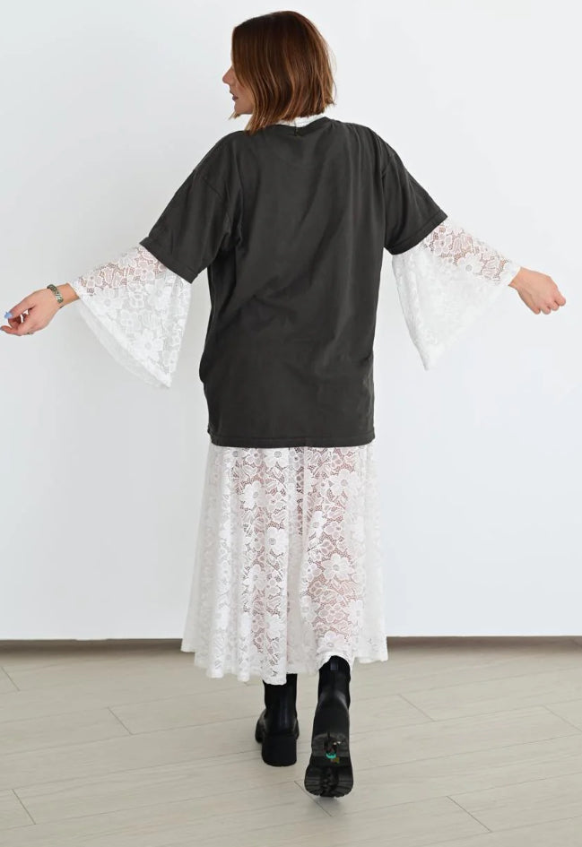 Lace Bell Sleeve Top