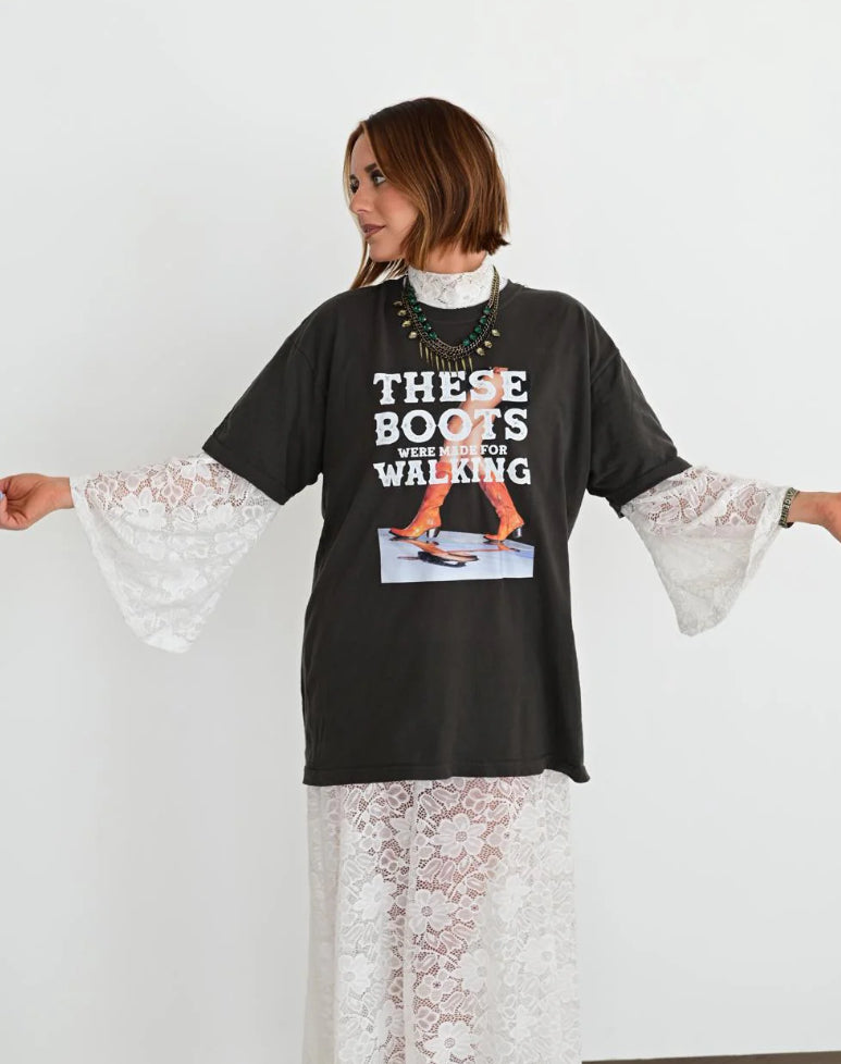 Lace Bell Sleeve Top