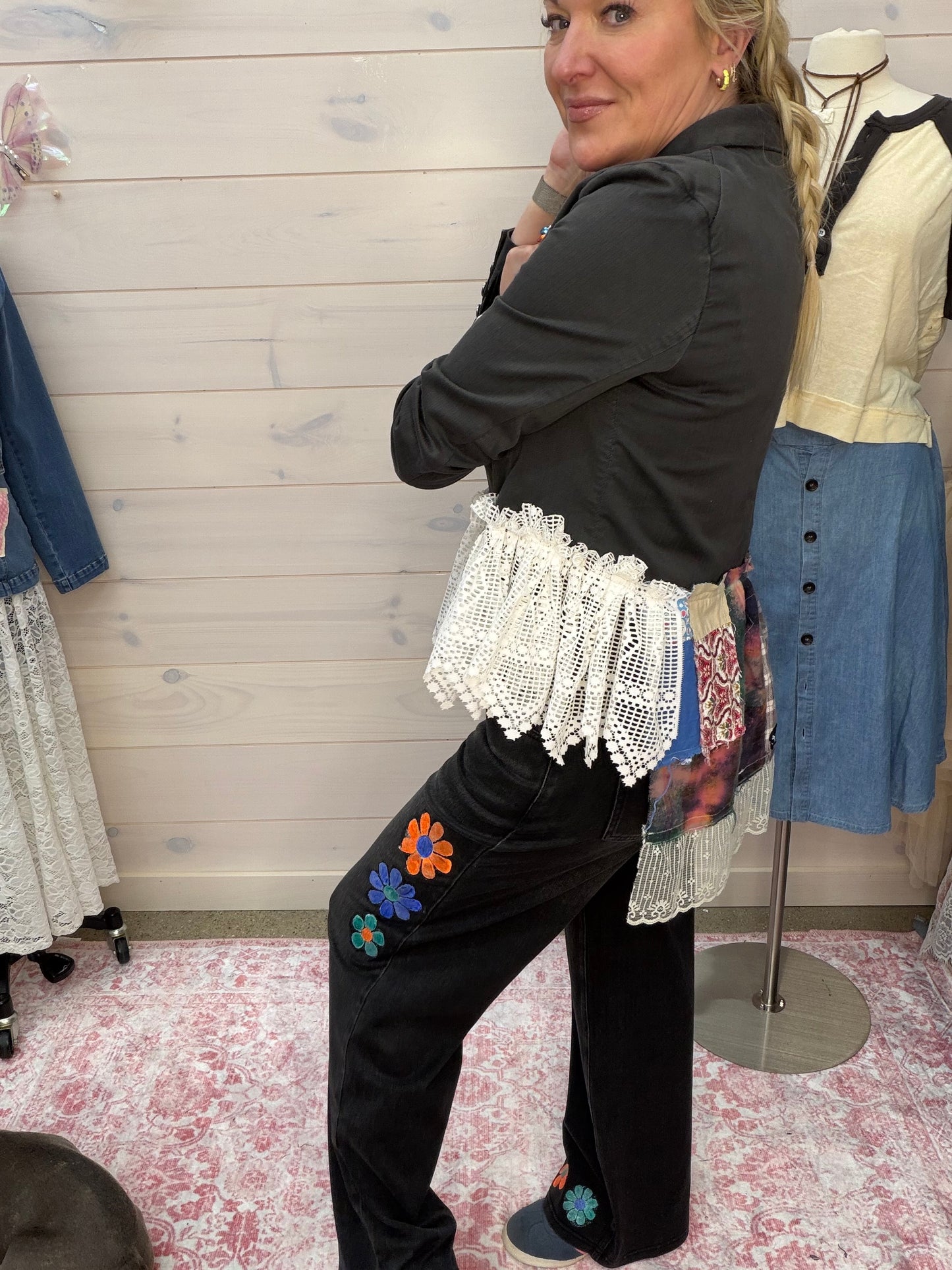 FP up cycled blazer, one of a kind style