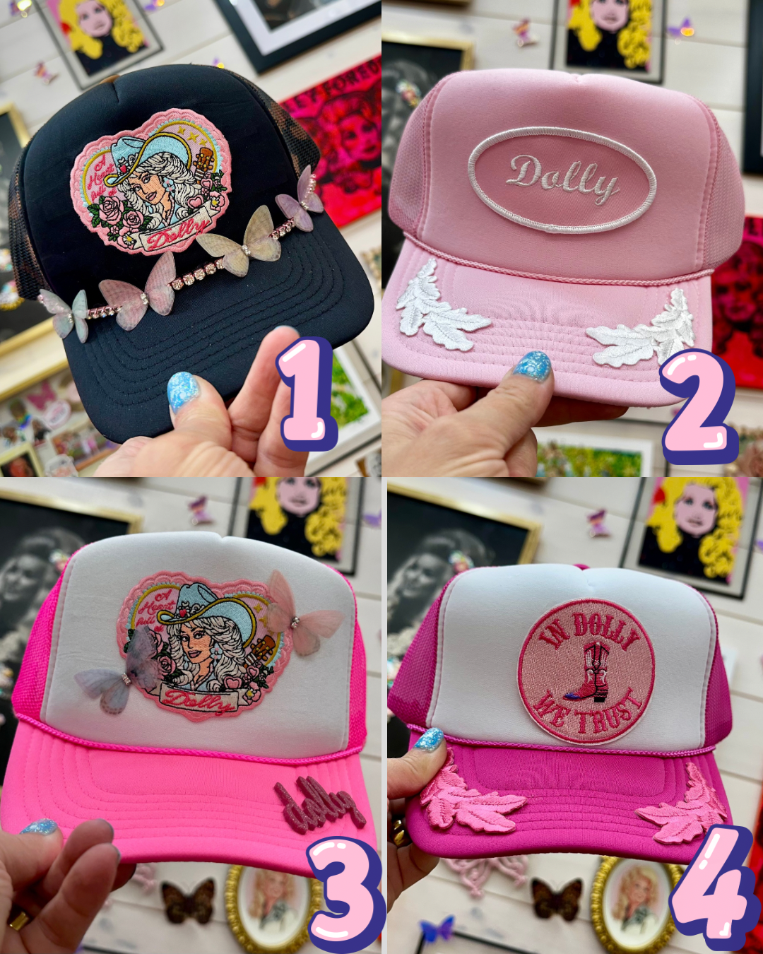 More Dolly Hats 🦋