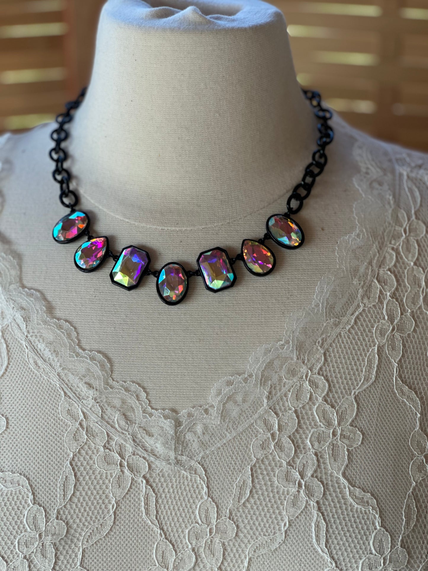 Mixed Shape AB Necklace