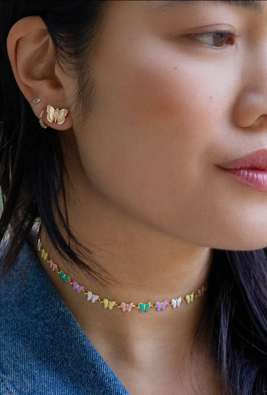 Pastel Butterfly Choker