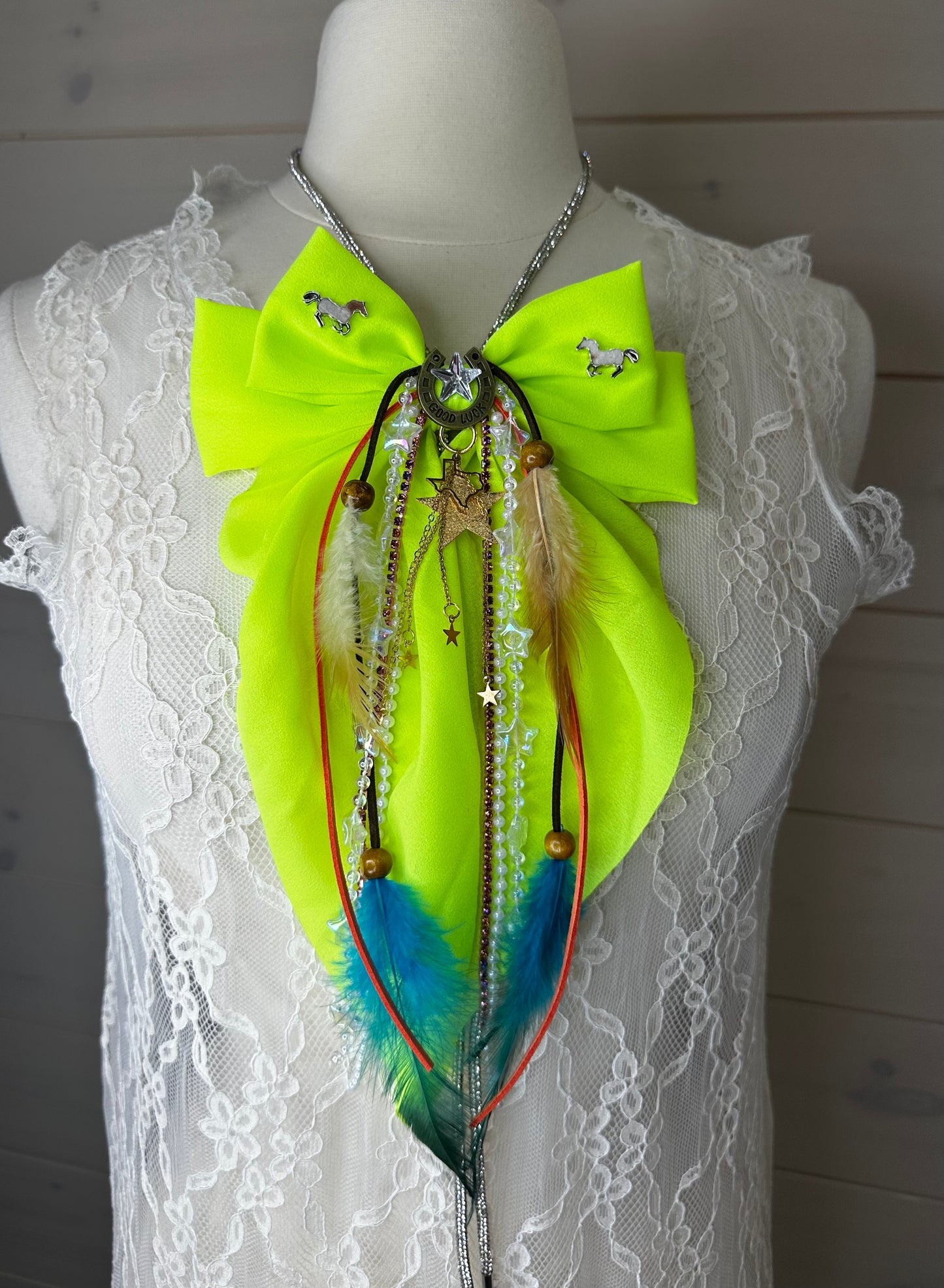Lux Brandy BowLos With Bling String