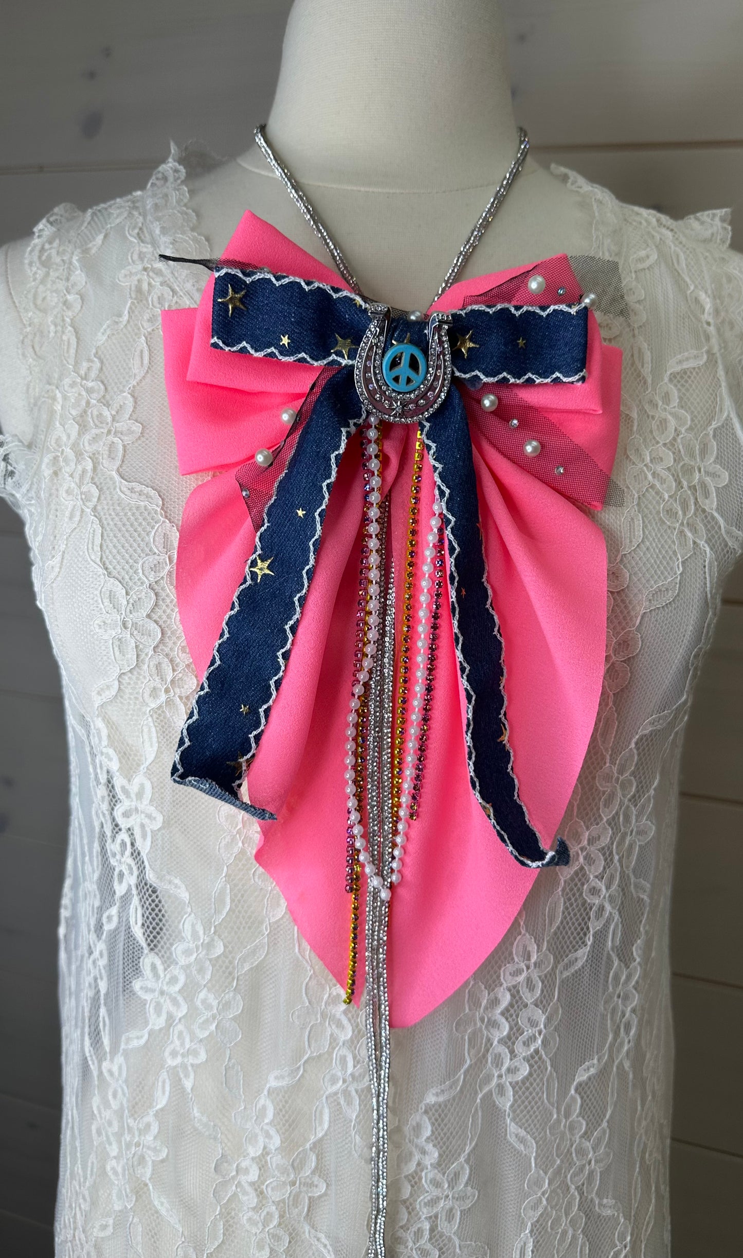 Lux Brandy BowLos With Bling String