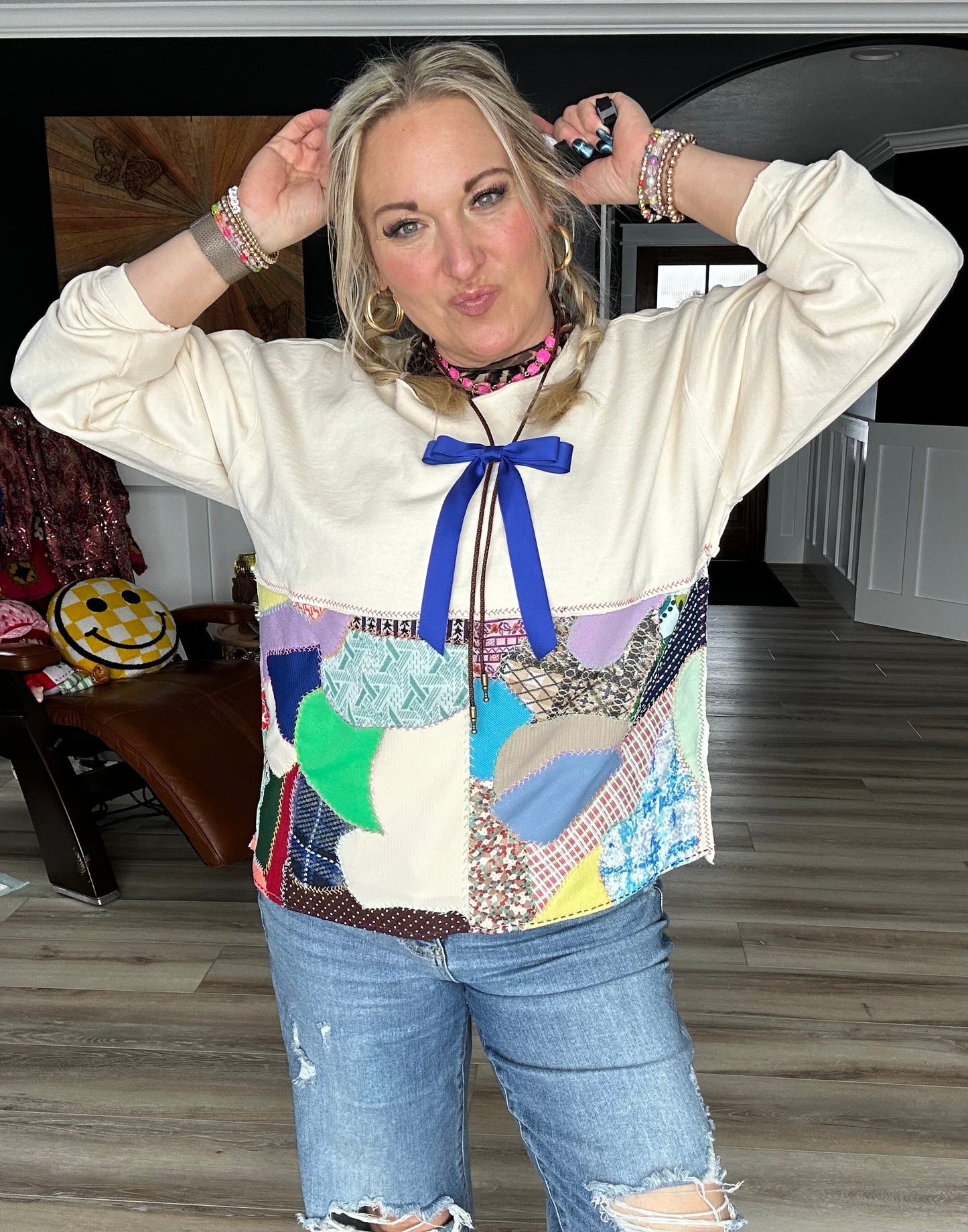 Crazy Quilt Sweatshirt