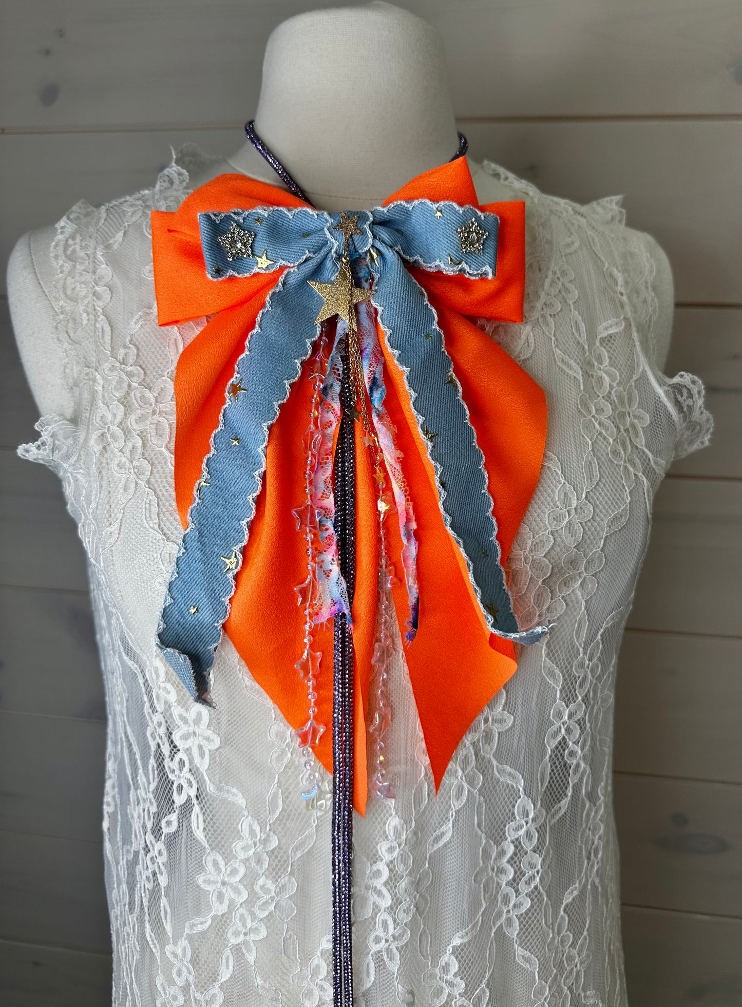 Lux Brandy BowLos With Bling String