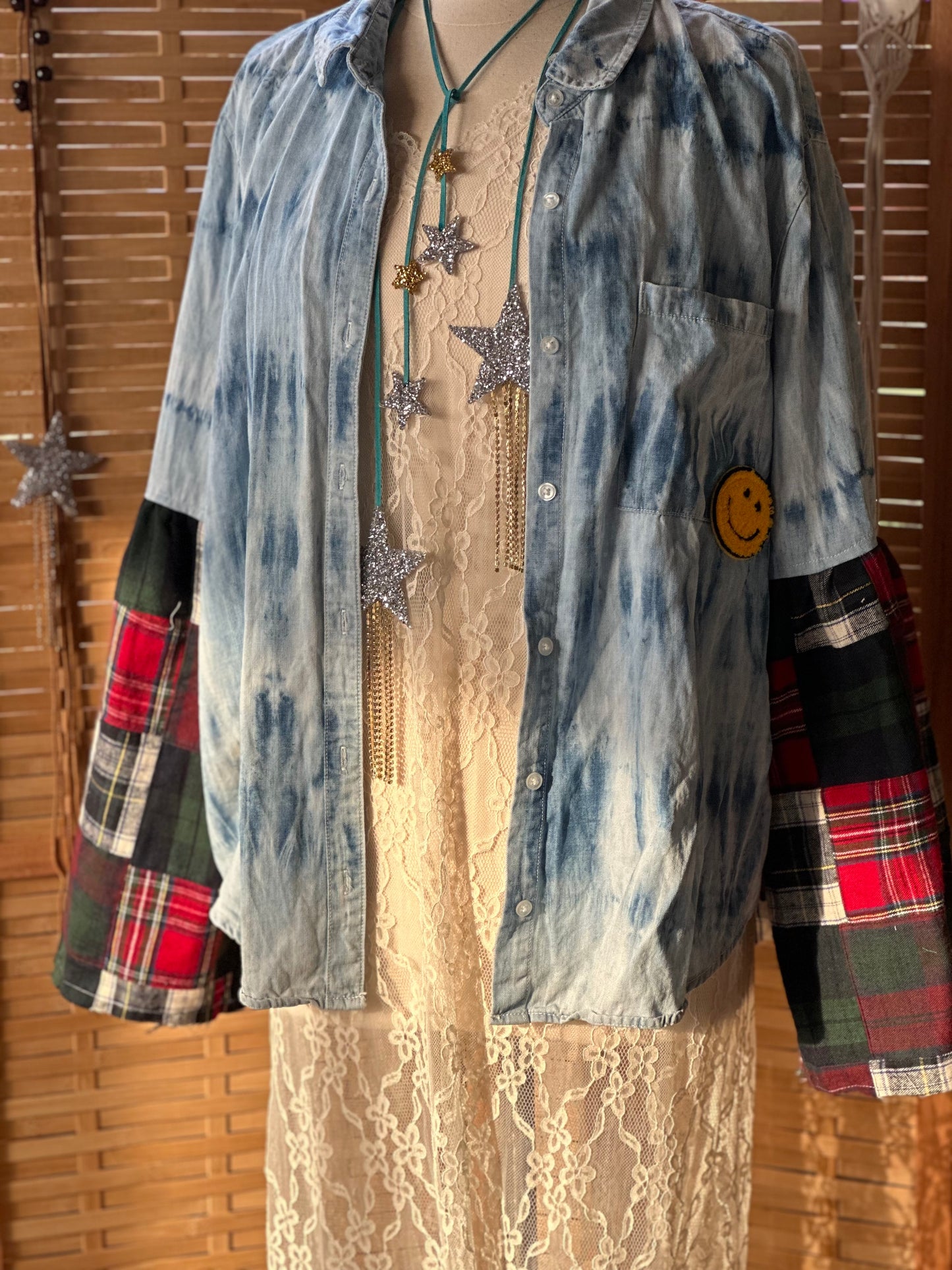 Tie die denim