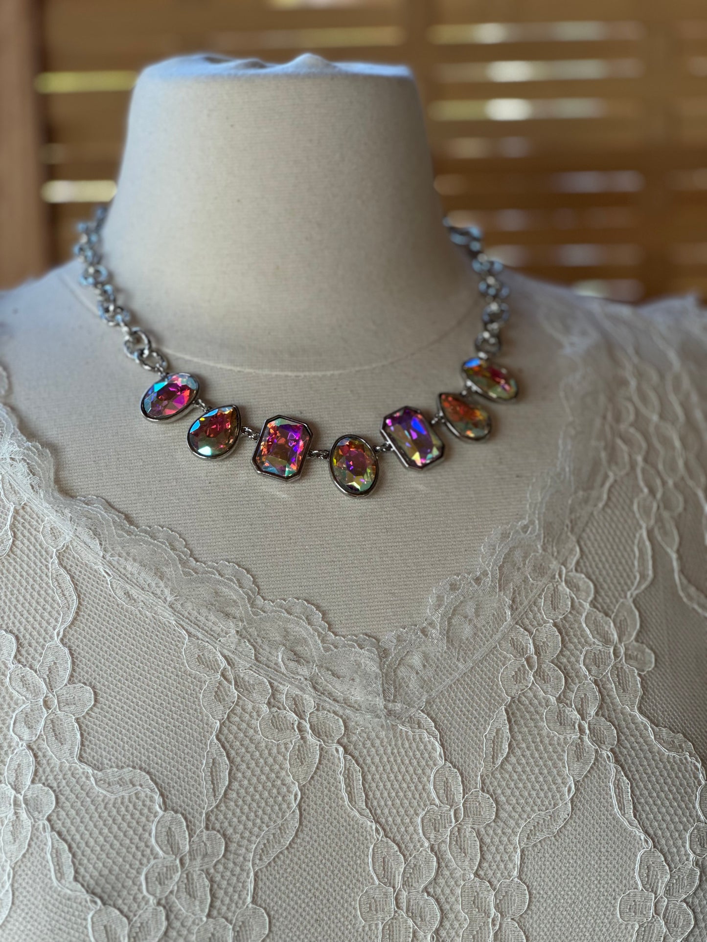 Mixed Shape AB Necklace