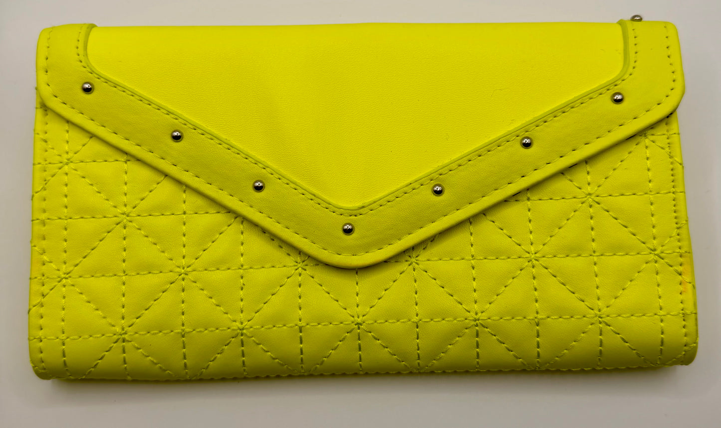 Neon Yellow Wallet