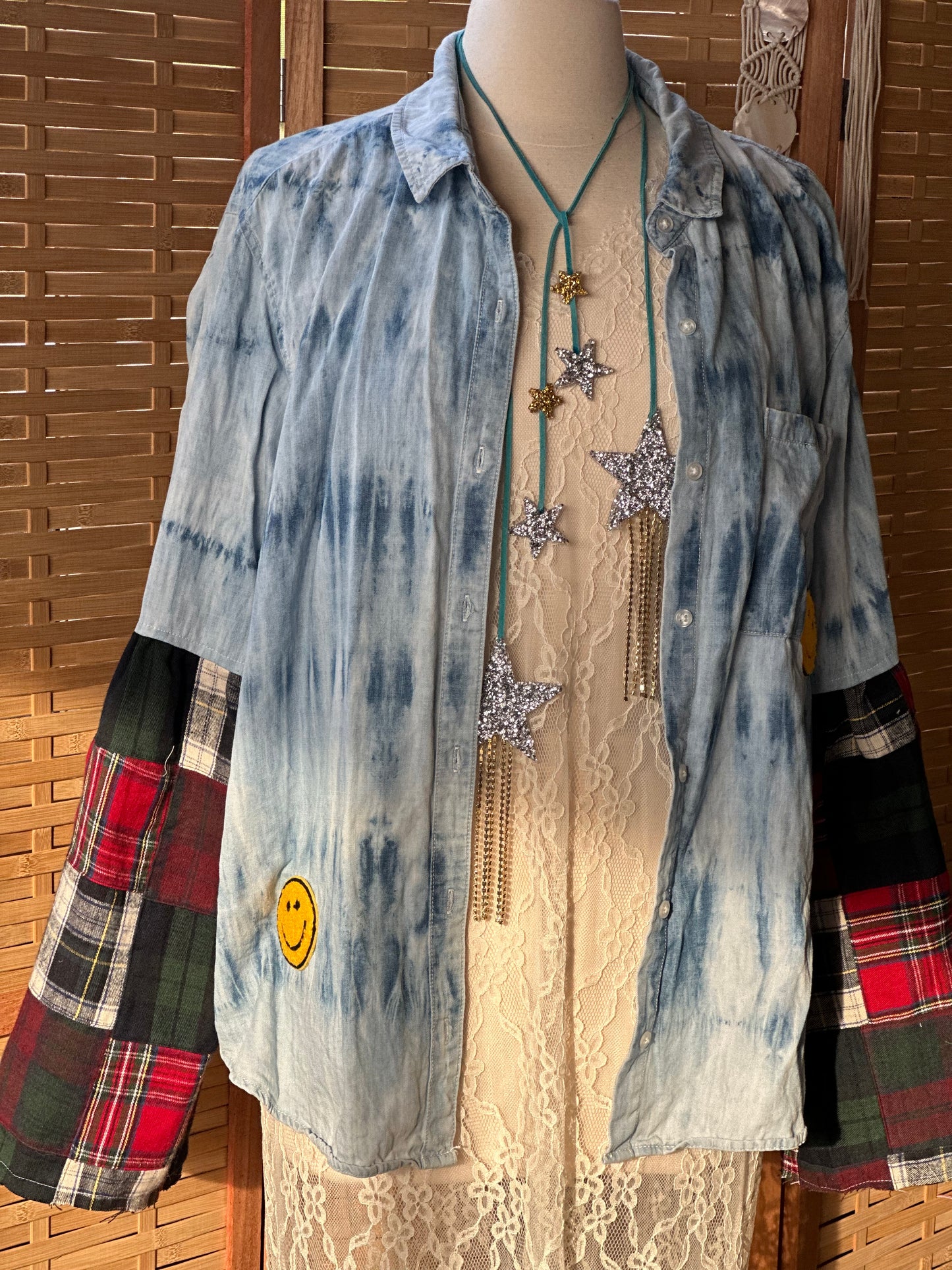 Tie die denim
