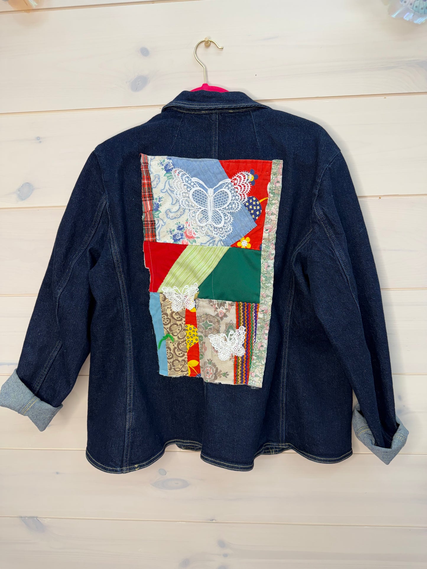 Vintage block Quilt Blazer