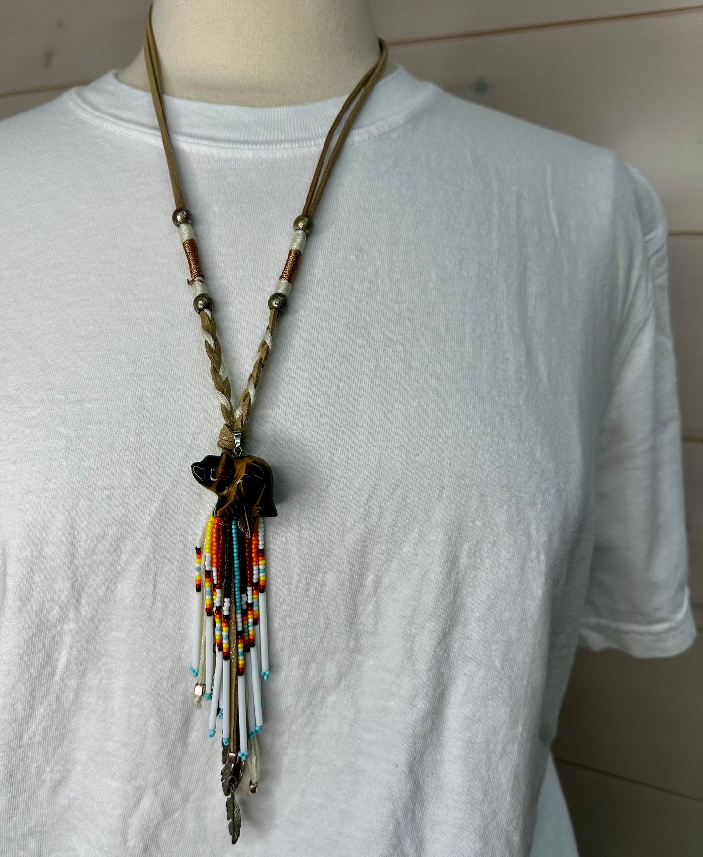 Bear Beads Leather