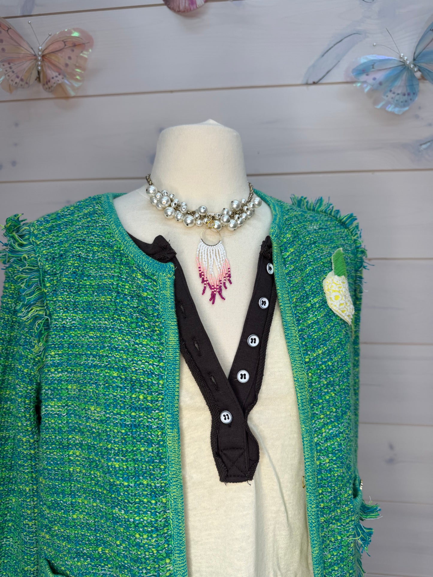 Pearls and seed beads