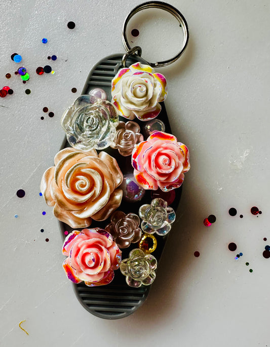 Pearl Flower Keyring