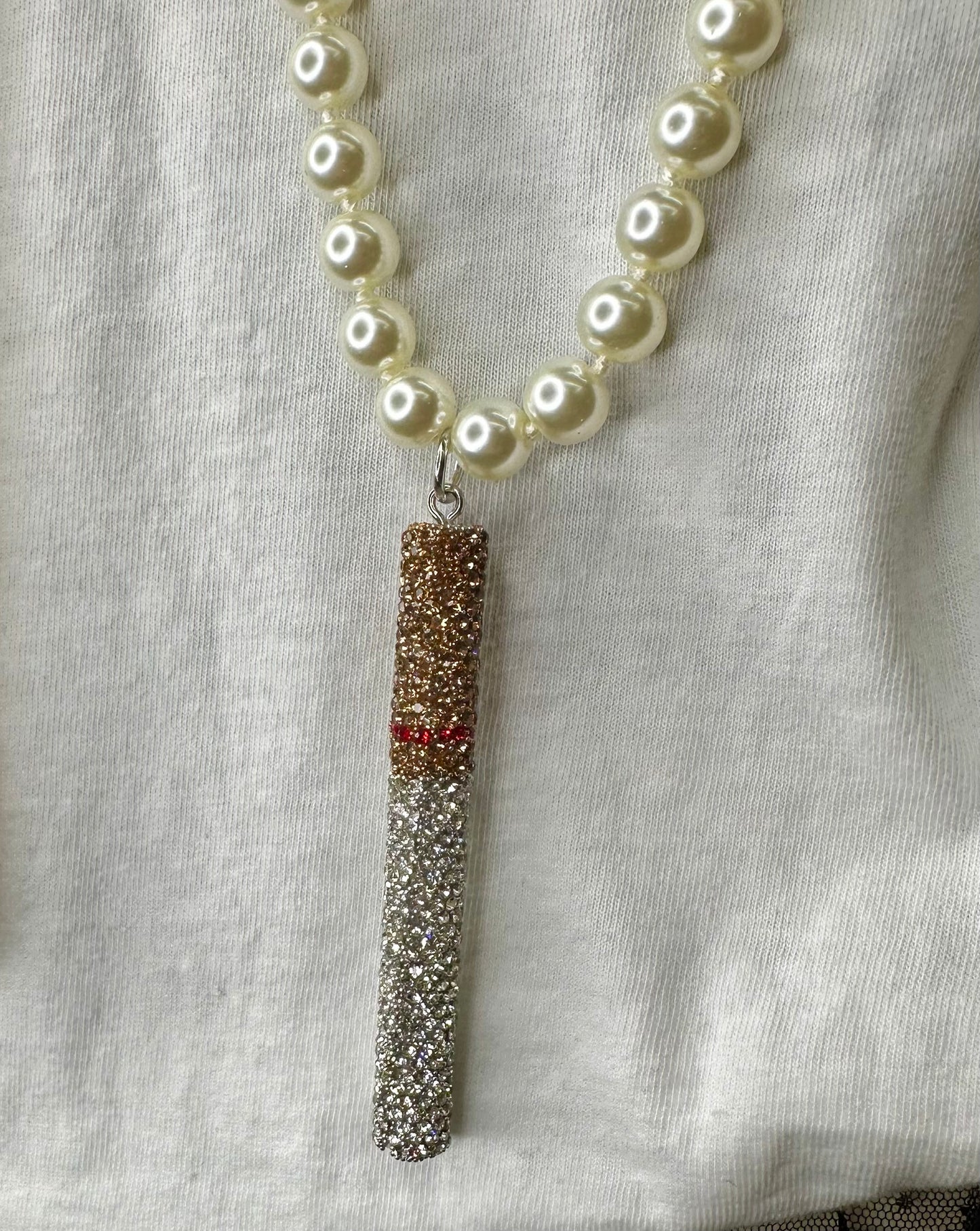 Smoke Rhinestone Necklace