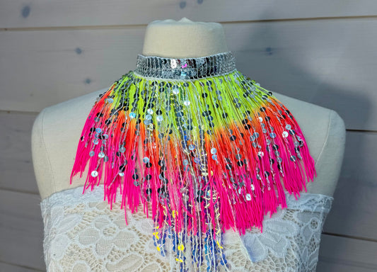 Neon festival necklace