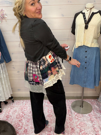 FP up cycled blazer, one of a kind style