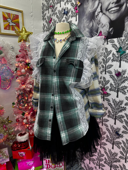 Feminine flirty flannel