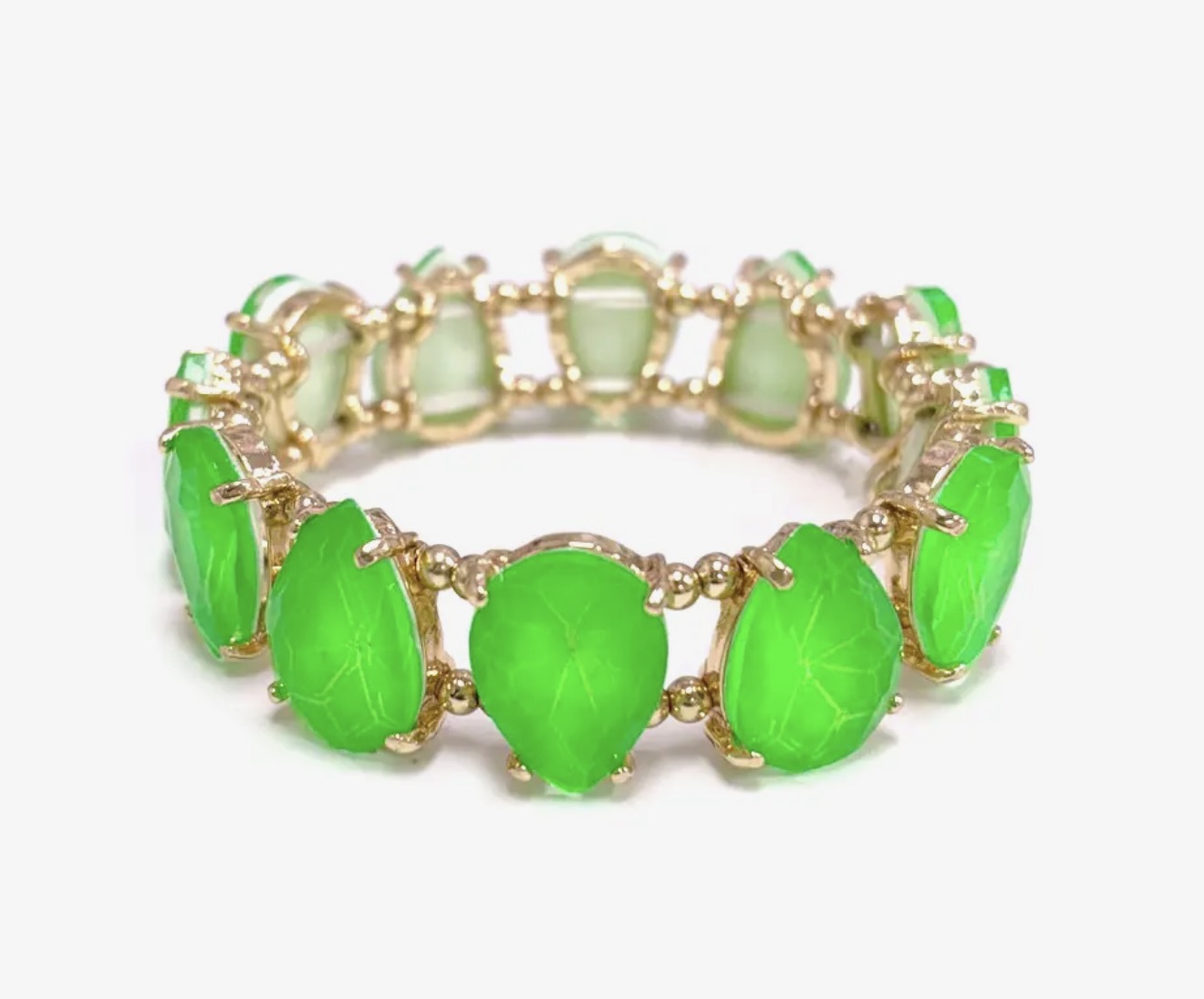 Cut Glass AB Stretch Bracelets