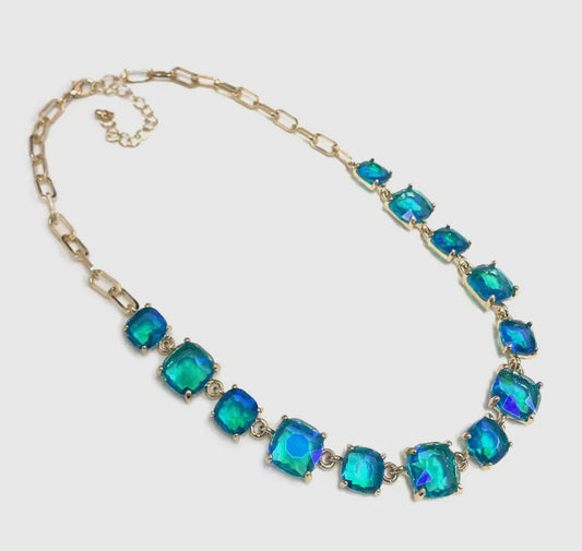 Blue AB Necklace