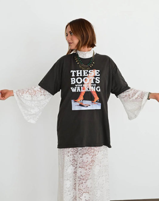 Lace Bell Sleeve Top