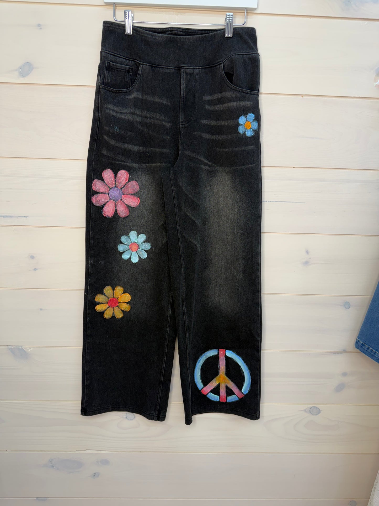 Peace Flower Child Jeans