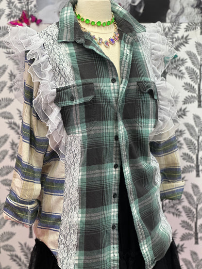 Feminine flirty flannel