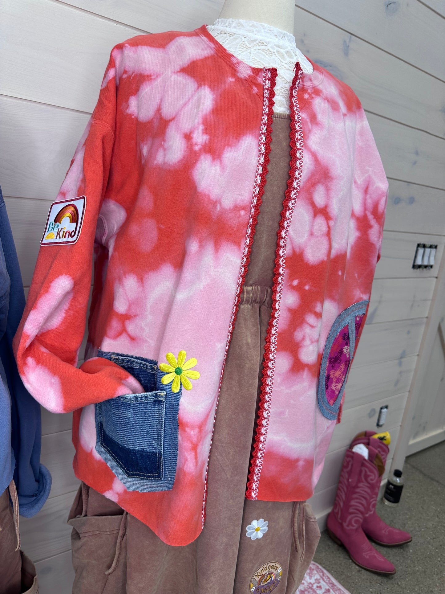 Love Peace Cardigan Sweatshirt