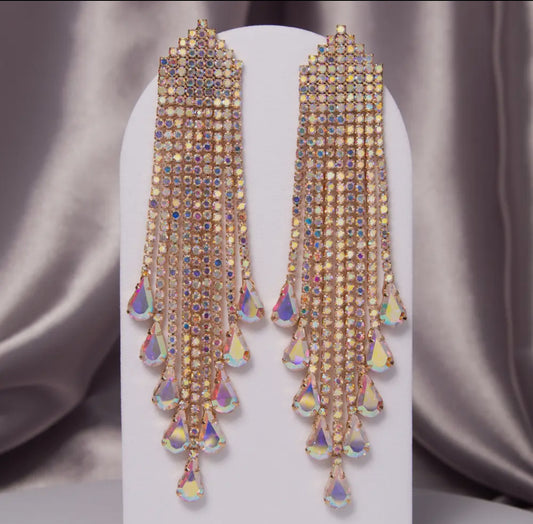 AB Drop Stone Earrings