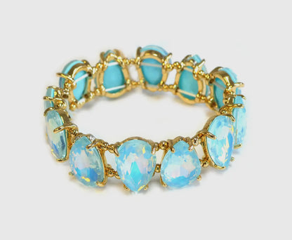 Cut Glass AB Stretch Bracelets