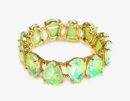 Cut Glass AB Stretch Bracelets