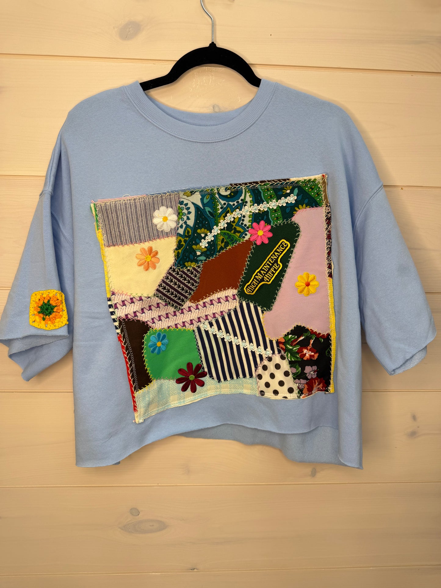Crazy Quilt Daisy Style