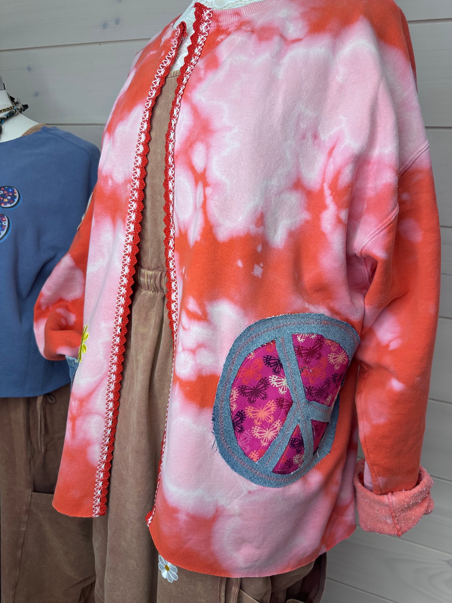 Love Peace Cardigan Sweatshirt