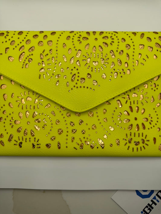 Neon Yellow Clutch LG