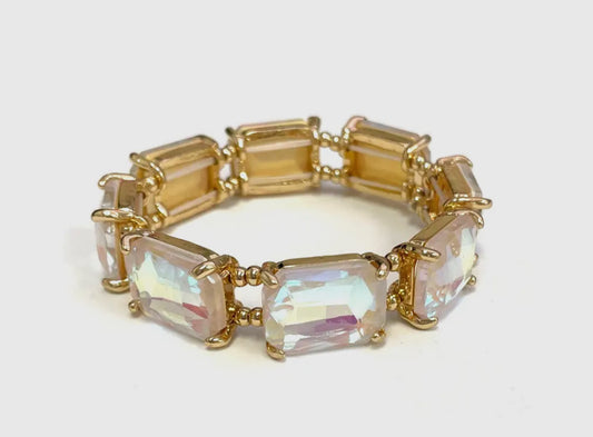 Stretch Bracelet Frosted AB￼￼￼