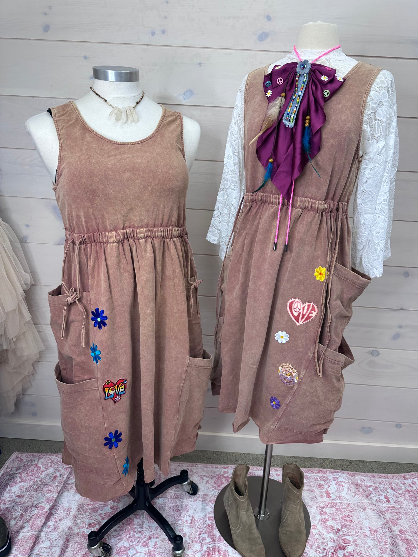 Peace Love Roper Cargo Dress