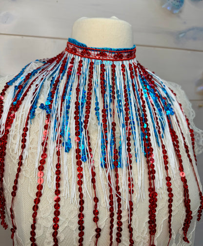 Festival flag style necklace