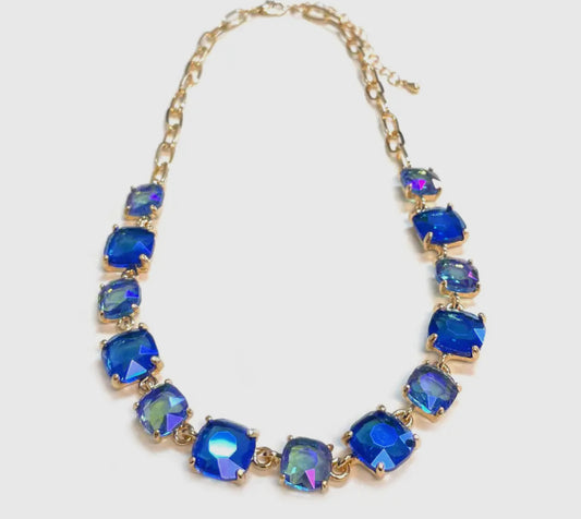 Royal Blue Cut Glass AB