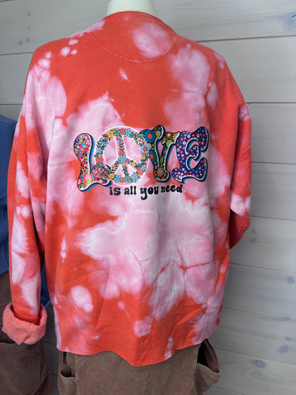 Love Peace Cardigan Sweatshirt