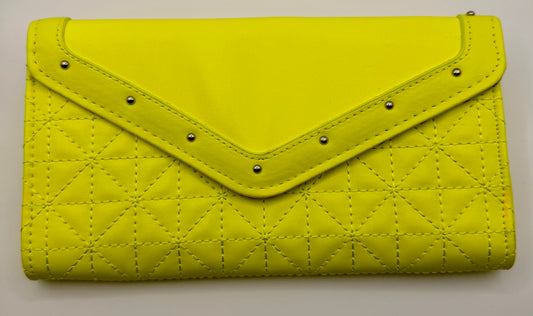 Neon Yellow Wallet