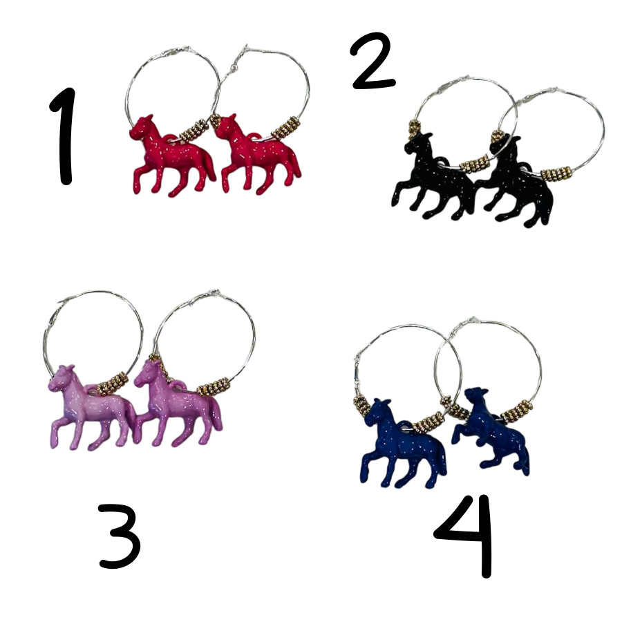 3 inch silver hoop with gold beads