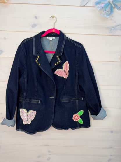 Vintage block Quilt Blazer