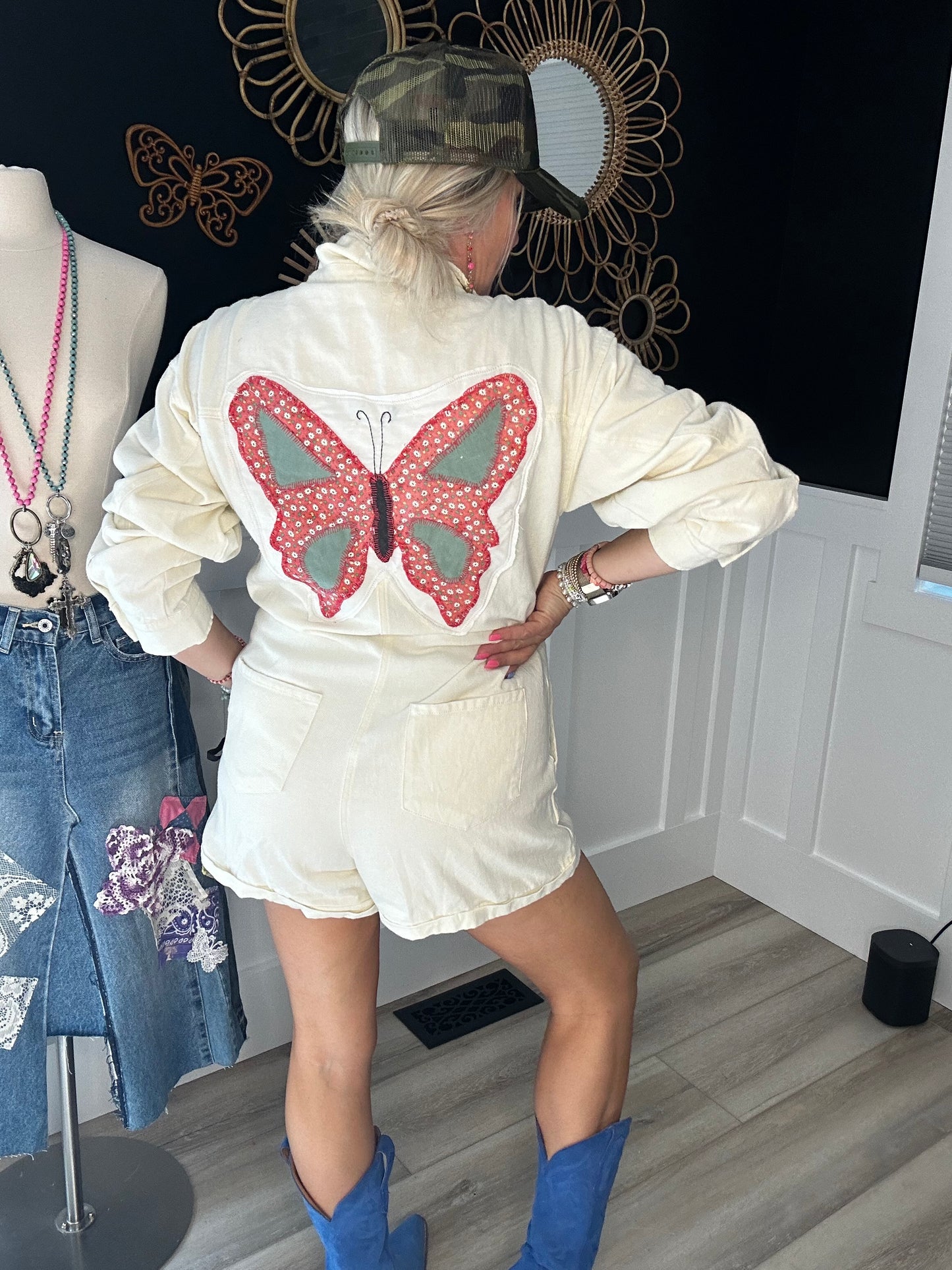 Butterfly Boilershort Romper