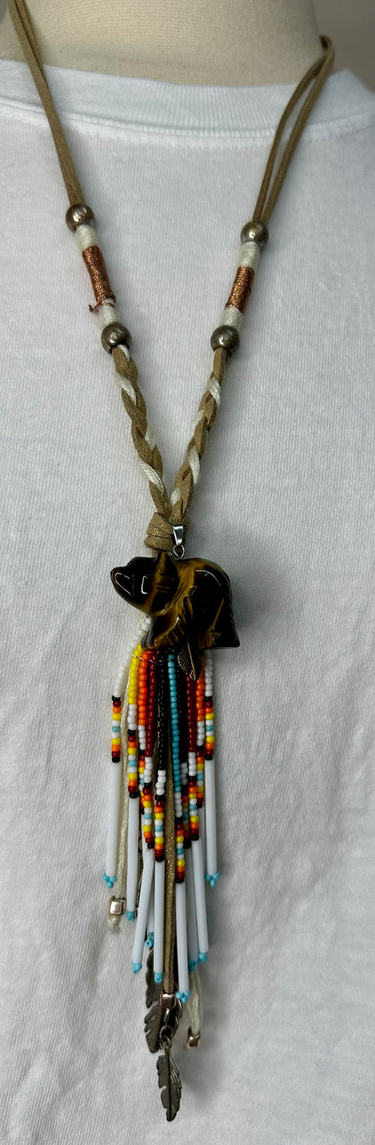 Bear Beads Leather