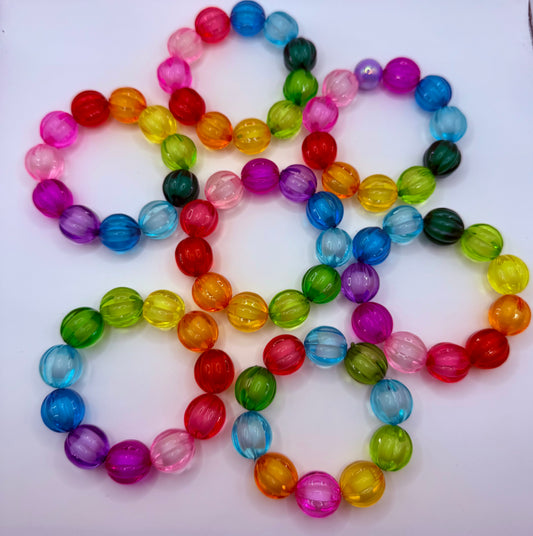 Rainbow gumball bracelet