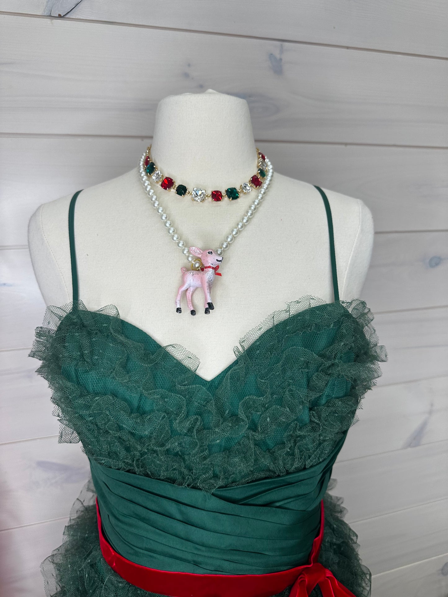 Lil Pink Deer On Pearls