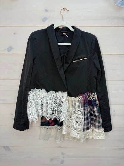 FP up cycled blazer, one of a kind style