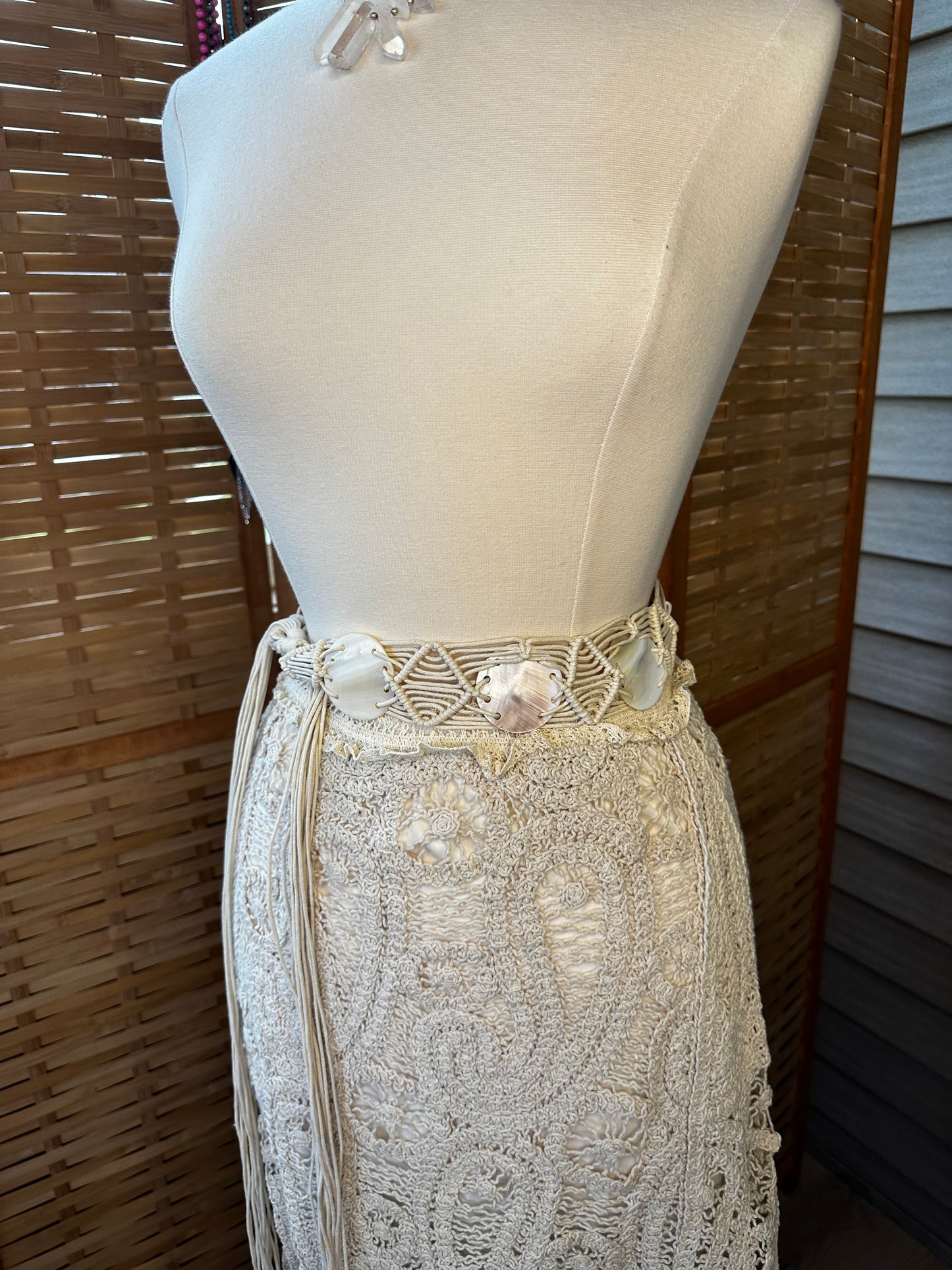 Macramé belt