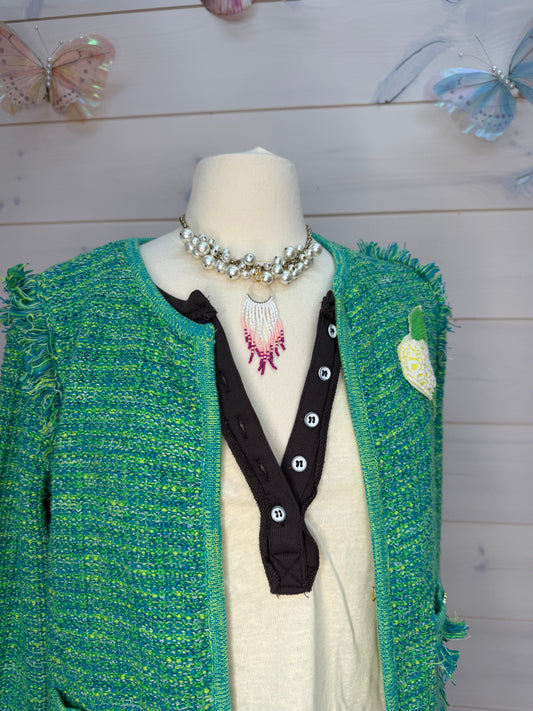 Pearls and seed beads