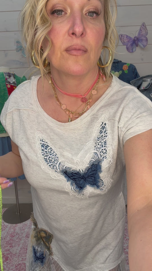 Patchwork Butterfly Dress